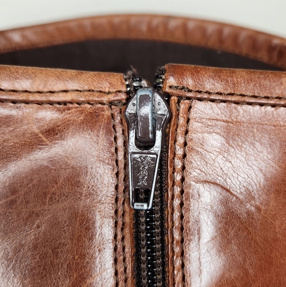 Hinge brown leather riding boots - Picture 10 of 16